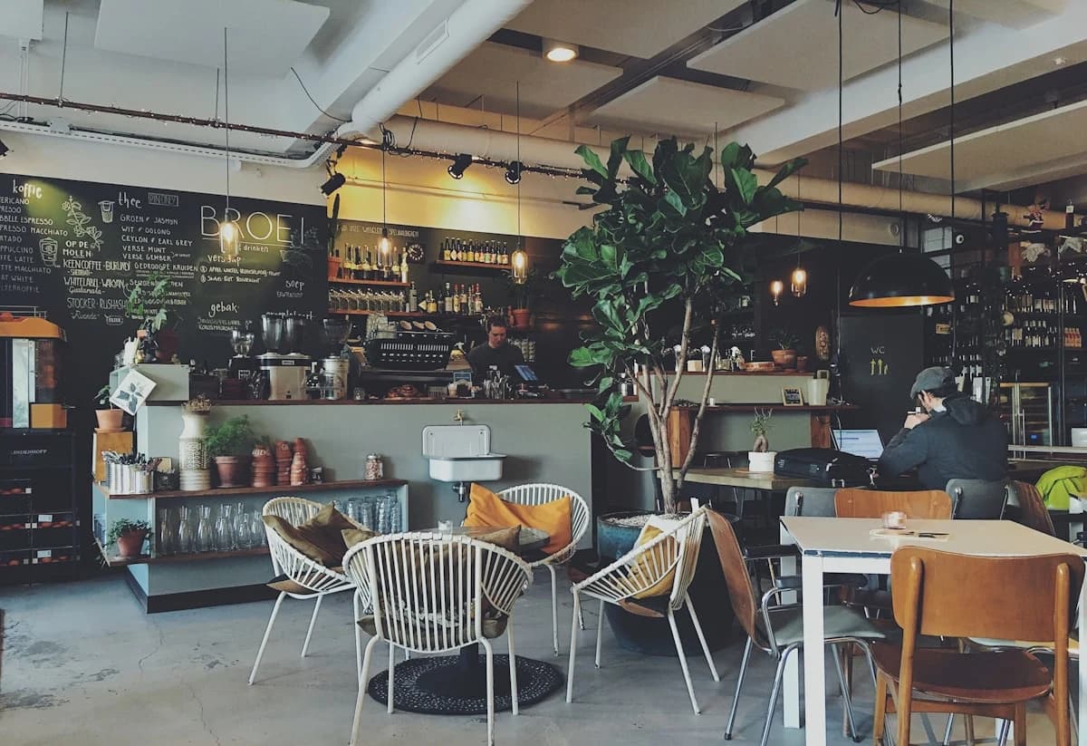 Cozy cafe interior